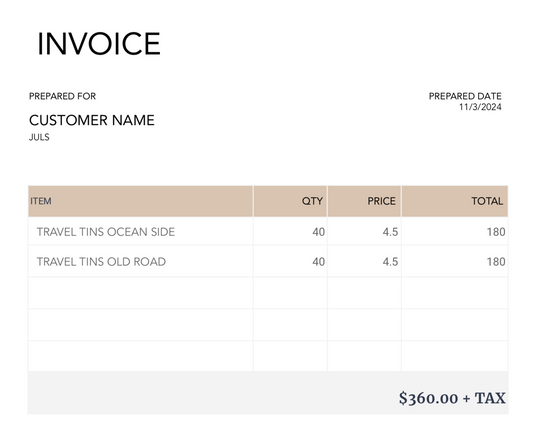 JULS INVOICE